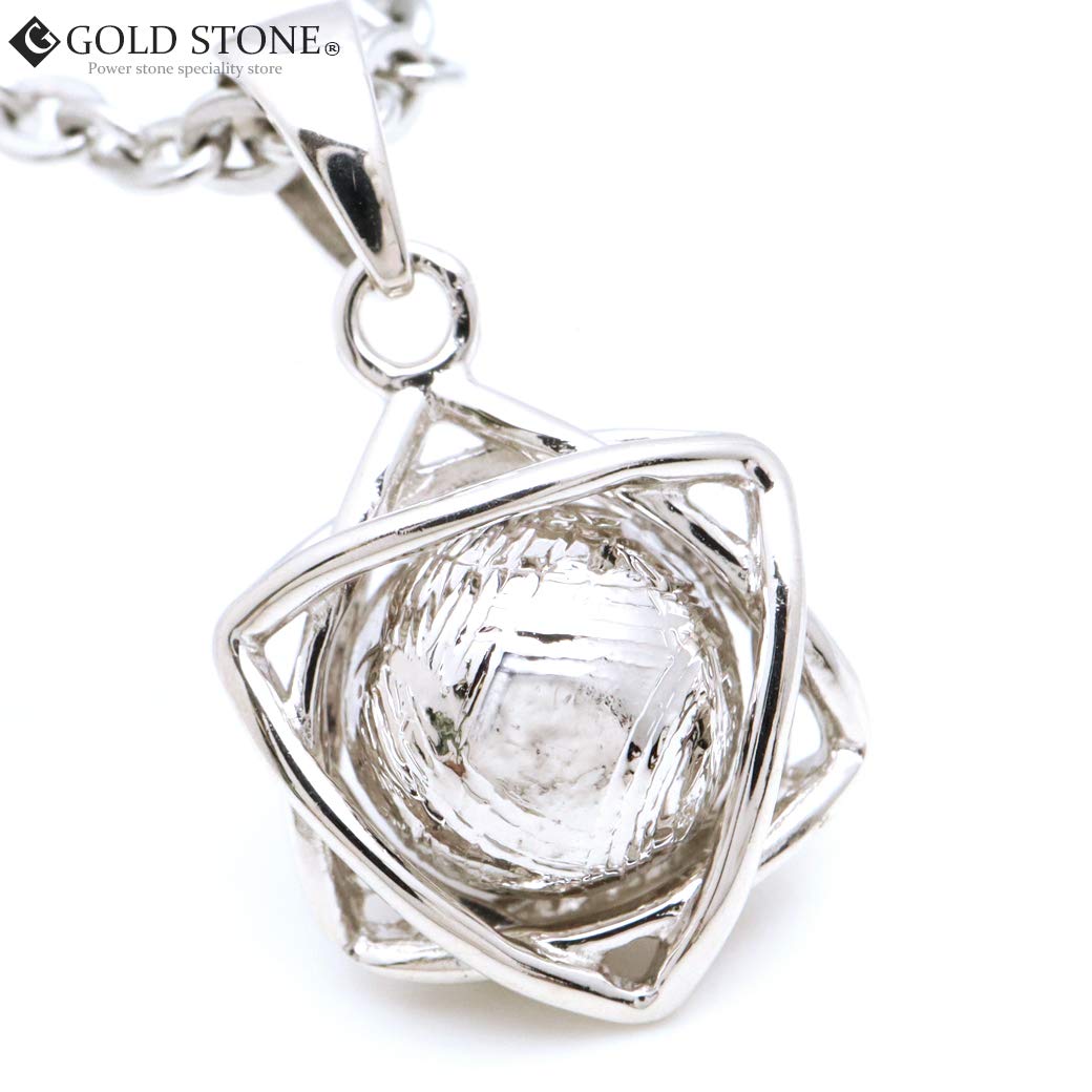 Amazon | [GOLD STONE] ギベオン 隕石 大衛星 六芒星 ペンダント